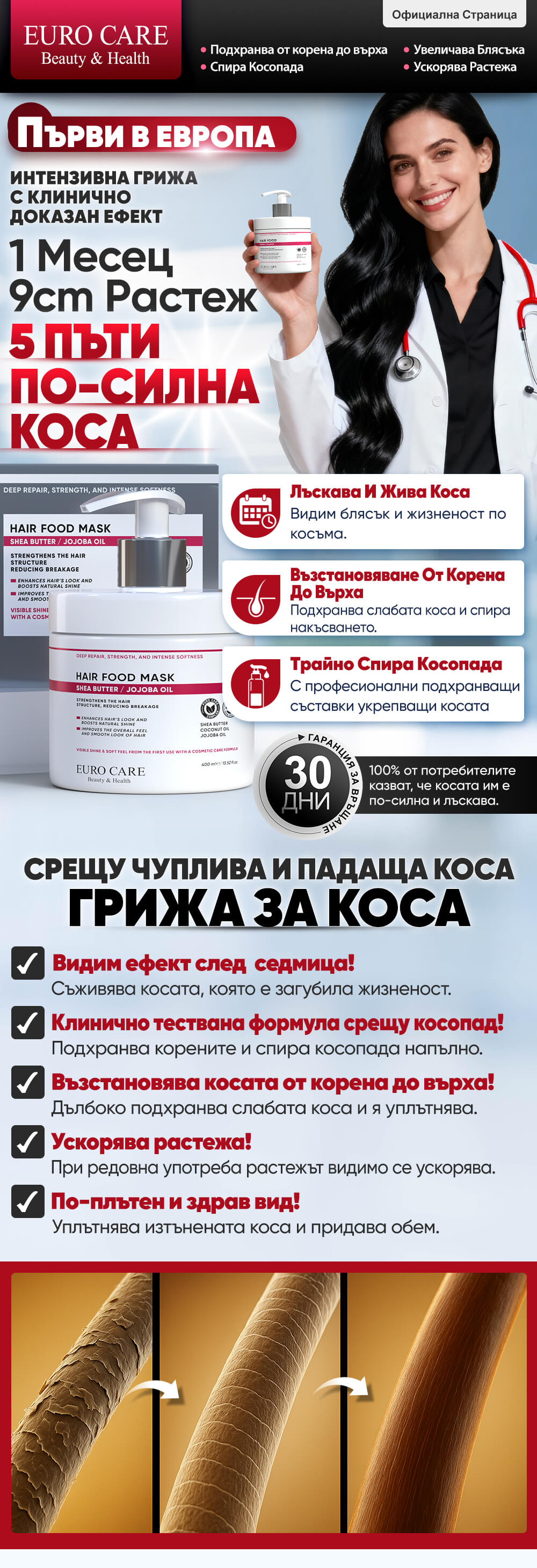  Hair Food Mask - Euro Care